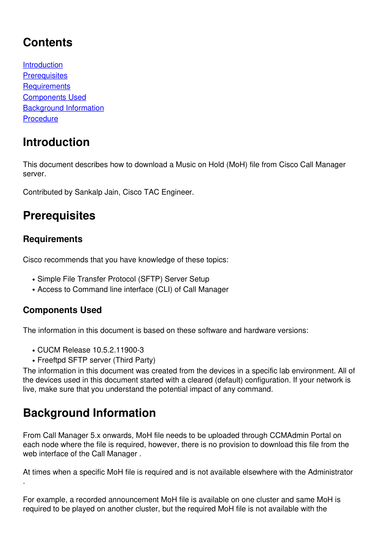 Page 1 content